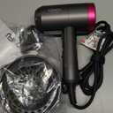 CONFU Ionic Blow Dryer 1600W, Portable Lightweight Fast Drying Negative Ion Hairdryer Blowdryer, 3 Heat Settings & Infinity Speed, with Diffuser and Concentrator Nozzle for Home & Travel (Grey)