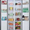 15.6 Cu.Ft. Side-by-side Refrigerators, 33" Full Size Refrigerator - Black | Dual Zone Temp Control Beverage Refrigerator with Freezer, Black Stainless Steel Frost-Free Beverage Fridge for Home, Gift