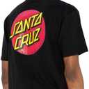 SANTA CRUZ Men's S/S T-Shirt Classic Dot Skate T-Shirt (XX-Large, Black)
