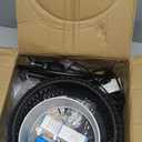 Arc Floor Lamp with 3 Color Temperatures,Black Floor Lamp with Remote Control, Boho Standing Lamp with Rattan Wicker Shades, Farmhouse Tall Pole Lamp for Living Room Bedroom (12.2Inch)