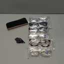 CCVOO 1.5 Oprah Style Reading Glasses for Women, Stylish Eyeglasses, Blue Light Readers, Cheaters, (A1 Mix)