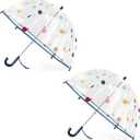 RONIARE Kids Clear Bubble Umbrellas for Rain Dome Windproof Umbrella for Kid Girls and Boys