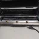 Gourmia Air Fryer Toaster Combo - 6-in-1 Multi-function Countertop Oven Adjustable Temperature & Timer, Fry Basket, Baking Pan, Oven Rack & Pullout Crumb Tray, Stainless Steel