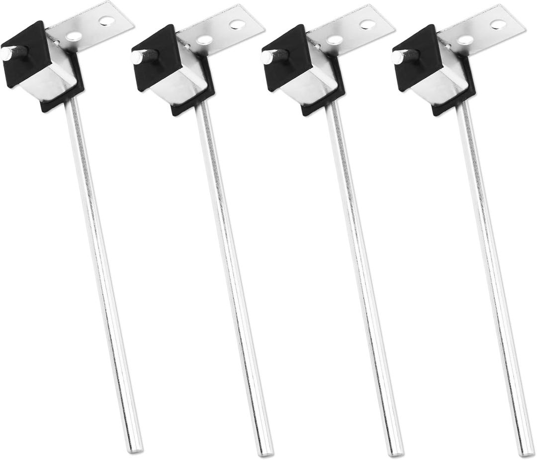 4-Pack Universal Exhaust Hanger Kit - 3/8" Rod 10" Long Universal Exhaust Hanger Rod Weld On Heavy Duty Exhaust Bracket Hanger