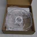 White Linen Small Drum Lampshade, 8.66" Top x 8.66" Bottom x 7.87" High Lamp Shade, Lamp Shade Replacement for Table and Floor Lamps, Pendant LightHandcrafted LampshadeEasy Assembly