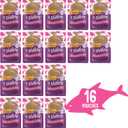 Purina Friskies Pureed Cat Food Topper, Lil’ Shakes With Scrumptious Salmon Lickable Cat Treats - (Pack of 16) 1.55 oz. Pouches (EXP 06/30/27)