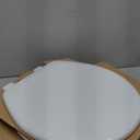 Mayfair Linden Slow Close Toilet Seat, Non Slip Heavy Duty Wood, Easy Install, Round, White