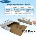 ROTCH 200 Pack 11.125x8.625x2'' Small Shipping Boxes, White
