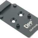 DPP Titanium Adapter Plate Compatible with CZ P10 Optic Ready and Holosun 407C/507C/508T Trijicon RMR/SRO-CZ-P10-02