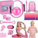 Pilates Kit for Home Workouts Pilates Equipment Set with Ring, Ball, Resistance Bands, Pilates Accessories, Pilates Essentials Kit for Women, Pilates Sets for Home Exercise