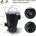 SPX1500CAP Pool Pump Strainer Housing w/Basket Fits for Hayward Strainer Housing & Basket for Power Flo LX Pool Pumps Strainer Lid