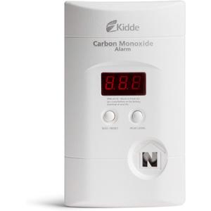 Kidde Carbon Monoxide Detector, Plug-In with 9V Battery Backup, Digital Display, 85 dB Alarm, LED Status Light Indicators, 3rd Edition, EXP: 10 Years After Installation (1 Pack)