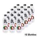 CHI FOREST Sparkling Water, Lychee Fizzy Flavored Bubbly Sparling Water in Bottle, 0 Sugar and 0 Calories Carbonated Water, 16.2 Fl oz(480ml), Pack of 15 (EXP 06/05/26)
