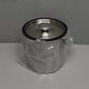 3L Stainless Steel Ice Bucket, Double Wall Insulated Ice Bucket with Lid, Drain Plate, Scoop, Tong for Parties Cocktail Bar