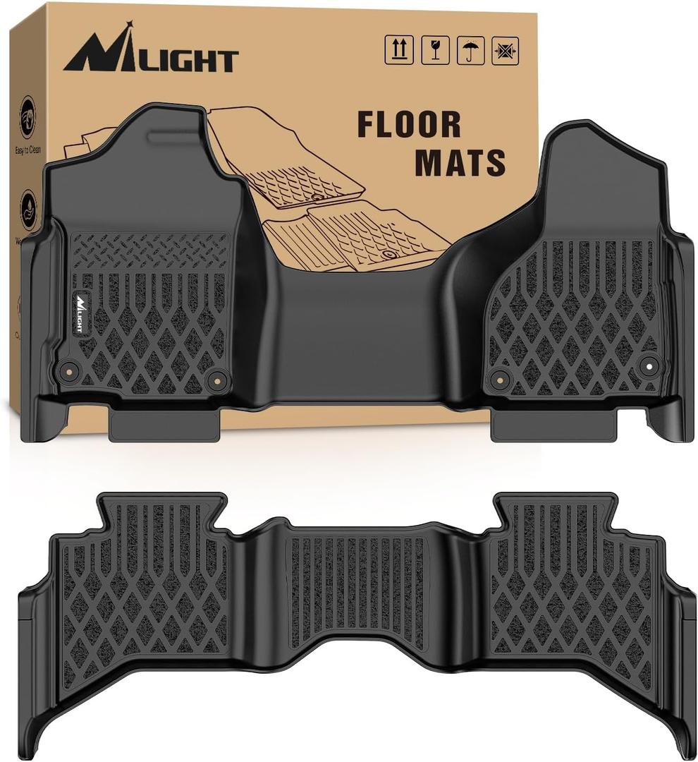 Nilight TPE Floor Mats for Dodge Ram 1500 Quad Cab 2013-2018, Dodge Ram 1500 Classic Quad Cab 2019 2020 2021 2022 2023 2024 (NOT for New Body) All Weather Custom Fit Heavy Duty Floor Liners
