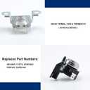 280148 Thermal Cut Off Kit Includes 8557403 Thermostat & 8318314 Thermal Fuse-Replaces 280148VP 1175772 AP3874047 PS991443 EAP991443 by AMI PARTS