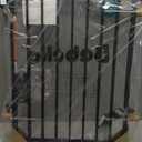 Babelio Baby Gate for Stairs, Kitchen & Doorways, No Bottom Bar| One-Handed Operation| Auto-Close| Hardware Mount (Drill Needed) Safety Dog/Pet Gate (Black - B17, 26-43" W, 28" H)