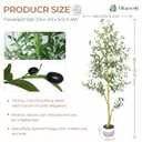 Elkaysonly 6FT Faux Olive Tree Artificial Indoor with Planter and Basket