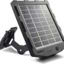 Trail Camera Solar Panel, WingHome Solar Battery Charger Kit 12V/1A 6V/1.5A with Build-in 2000mAH Rechargeable Lithium Battery IP66 Waterproof Hunting Accessory