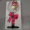 60 and Fabulous Birthday Wine Glass for Women | Fun Gift for Woman Turning Sixty Years Old | Best Friend, Sister, Grandma, Cousin, Co-Worker | Big 23 oz, 8.8 Inch Tall Wine Glass