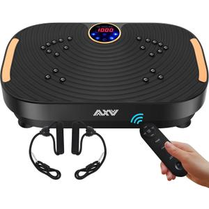 AXV Vibration Plate Exercise Machine Whole Body Workout Vibrate Fitness Platform Lymphatic Drainage Machine for Weight Loss Shaping Toning Wellness Home Gyms Workout