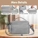 OCKLILY Breast Pump Bag for Spectra S1 S2 with Waterproof Mat, Breast Milk Cooler Bag for Pump Essentials, Pumping Bags for Working Mom Travel Camping, Grey
