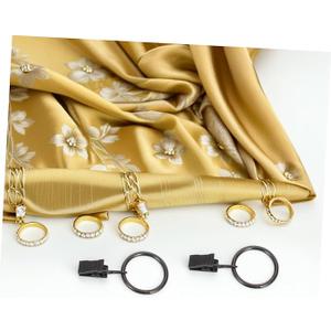 Cabilock 20pcs Detachable Curtain Hooks Stainless Steel Clip Rings for Easy Hanging Compatible with Various Rods and Tracks Anticorrosion Design for Living Room Bedroom and Bathroom