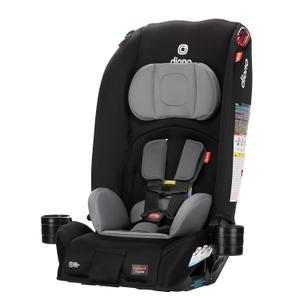 Diono Radian 3R, All-in-One Convertible Car Seat, Rear and Forward Facing, 10 Years 1 Car Seat, Slim Fit 3 Across, Black Storm