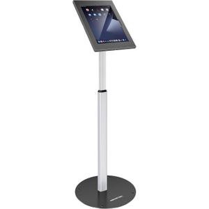 AboveTEK Anti-Theft iPad Floor Stand Kiosk, Height Adjustable Tablet Stand with Locking Enclosure, Heavy-Duty Floor Tablet Stand for 12.913" iPad Pro/Air & 12.4" Galaxy Tab S, Retail & POS Use
