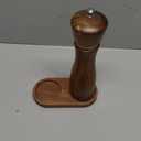 Wooden Salt and Pepper Grinder Set:Pepper Grinder Manual,Adjustable Coarseness,Crafted of Acacia Wood with Ceramic/Stainless Steel Core|Along with Salt&Pepper Mill Tray,Spoon,8in,1pack