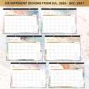 3 x Desk Calendar 2026-2027 - Calendar 2026-2027 from July 2026 - December 2027, 17" x 12", Calendar Wall/Desk 18 Month with Protector Corner, Large Blocks