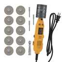 SONNLER Tungsten Electrode Sharpener Grinder For TIG welding, 6 Sizes 10 Angles, TIG Welding Rotary Tool With Flat Grinding Block Cut-Off Slot, 10 Diamond Wheels, 3 CNC Mandrels