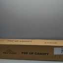 10x10 Pop Up Canopy with Sidewalls, Easy Up Canopy Tent, Heavy Duty Tents for Parties, One Person Set Up Event Tent, Grey (Gray)