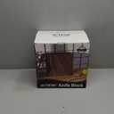 Magnetic Knife Block with Glass Cover, Universal Walnut Wood Knife Holder without Knives for Safe Knife Storage, Large Capacity Knife Storage Organizer for Kitchen Counter Top