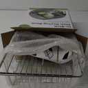 Dish Drying Rack in Sink - Expandable Stainless Steel Dish Drainers for Kitchen Counter, Dish Dryer Rack for Inside Sink, Over The Sink Dish Racks with Utensil Holder, Silver