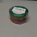 Gift Wrapping Satin Ribbon for Flower Bouquet Arts Crafts Sewing 25 Yard Each Roll Ribbon for Merry Christmas Decoration (Christmas Red Green-1, 3/8 inch Width) Pack of 2