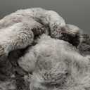 Cozy Bliss Faux Fur Throw Blanket for Couch, Fuzzy Soft Plush Thick Bubble Blanket for Sofa Bedroom Living Room, 60 * 80 Inches Tie-dye Taupe