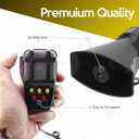5 Tone Sound Car Siren Vehicle Horn with Mic PA Speaker System Emergency Sound Amplifier By VaygWay - Premium Quality 60W Electric Ambulance/Horn Hooter