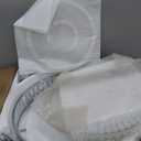 Ohniyou 42 Inch Retractable Ceiling Fan with Lights Remote, Crystal Chandelier Ceiling Light, Dimmable Fandelier for Bedroom Living Room Indoor (Chrome Silver)