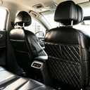 2 Pack Seat Back Protector, Kick Mats Back Seat Protector for Kids Feet Car Seat with Car Back Seat Organizer, Seat Back Protector Cover for Back of Front Seats - Protect against dirt and scuffs
