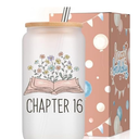 Coolife Chapter 16 Glass Cup, 16th Birthday Gifts for Girls, Sweet 16 Gifts for 16 Year Old Girl, Sweet Sixteen, 2010 Daughter Granddaughter Her Happy Sixteenth Bday Present Idea, 16oz Coffee Tumbler