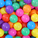 PlayMaty Colorful Ball Pit Balls - Phthalate Free BPA Free Plastic Ocean Balls for Kids Swim Pit Fun Toys 100 Pieces for Toddlers and Baby Playhouse Play Tent Playpen Pool