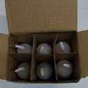 6-Pack LED Flame Light Bulb, 3 Mode E12 Edison Bulb, 1.2W Warm White, for Chandelier, Halloween Decorations, Christmas, Outdoor, Indoor