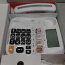 SWISSVOICE 3355 DECT 6.0 Corded Big Button Phone for Elderly with Answering Machine and Additional Cordless Handset - Loud Phones for Hard of Hearing - Hearing Aid Compatible Phones