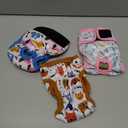 Reusable Cat Diapers 3 Pack with Good Absorbency Easy to Put on Adorable Diapers for Cats Secure Fit, S