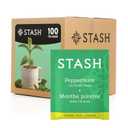 Stash Tea Peppermint Herbal Tea, Box of 100 Tea Bags