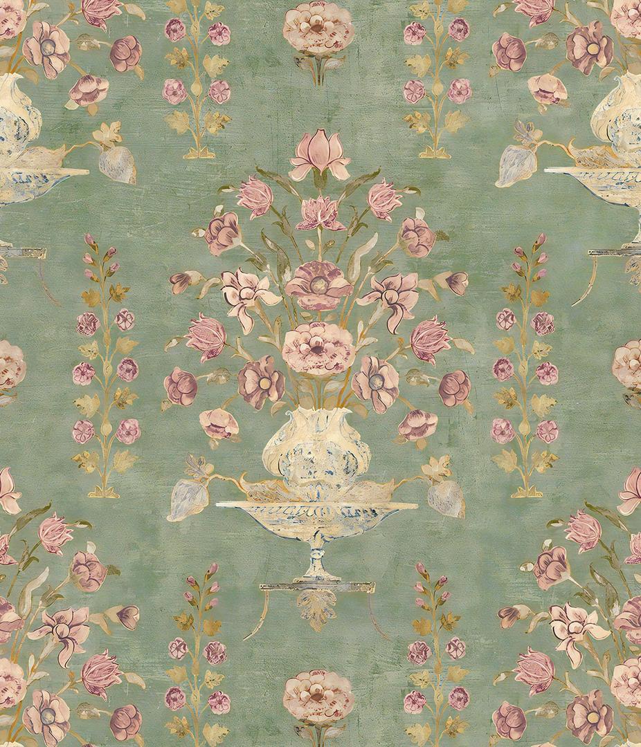 Orainege Vintage Floral Wallpaper Peel and Stick Wallpaper Removable Modern Contact Paper 16.9inx196.8in Self Adhesive Wall Paper for Bedroom Bathroom Shelf Liner Decor Papel Tapiz para Pared