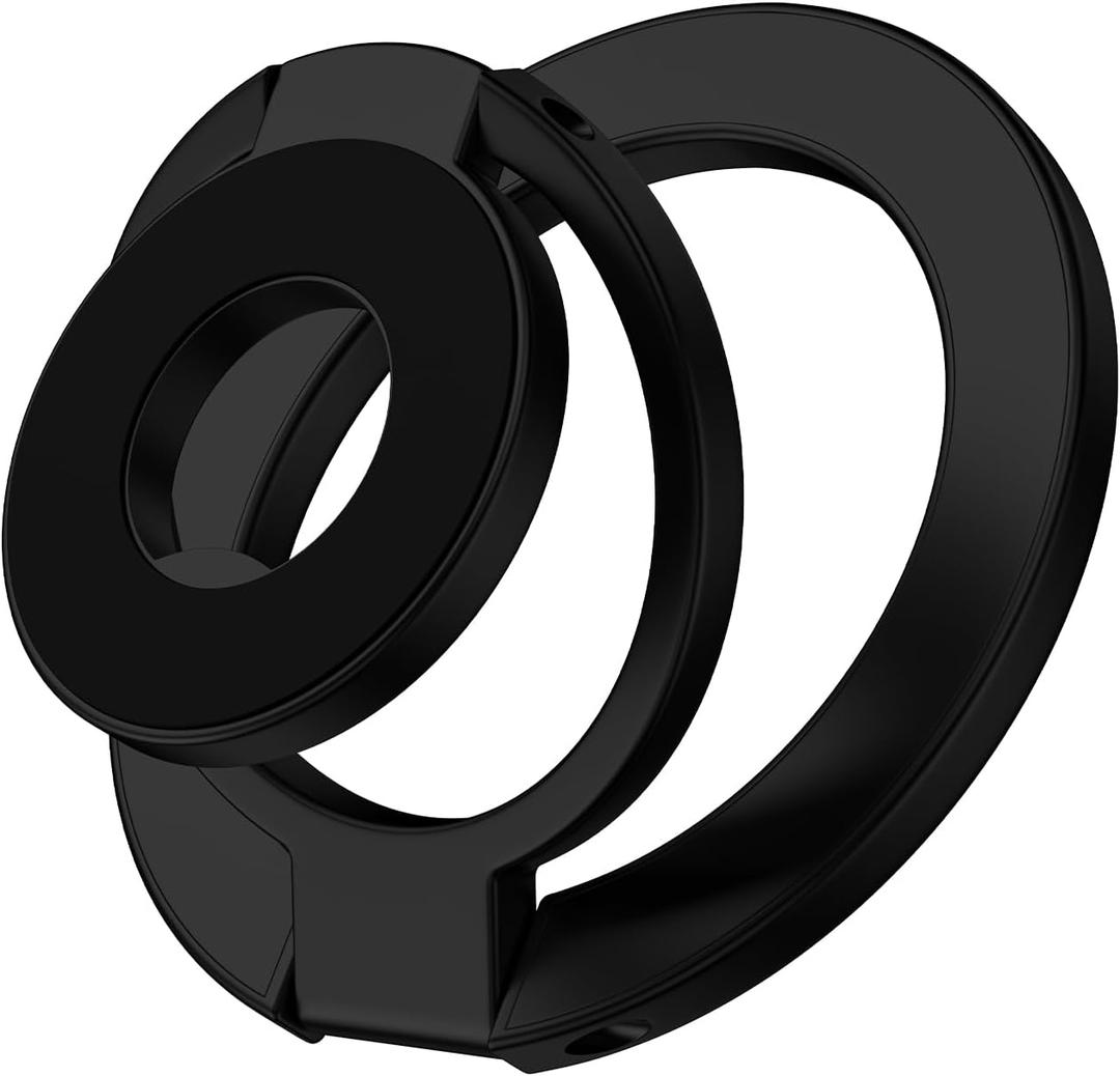 Magnetic Phone Ring Holder for Samsung Galaxy S25 Ultra S25 S24 FE S24 Ultra, Removable Magsafe Phone Grip with Kickstand for iPhone 17 16e 16 Pro Max 16 Plus 15 14 13 Pro Max, Fit Magnetic Car Mount