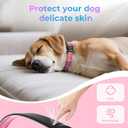 Waterproof AirTag Dog Collar - Reflective Comfortable Dog Collars with Air Tag Holder - GPS Dog Tracker Collar with Quick Easy Install - for Large Medium Small Dogs(Pink, XL)