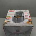 Dash Tasti-Crisp Digital Air Fryer 2.6 Quart Small Compact Mini Air Fryer for French Fries, Nuggets & More, 1-2 People, Auto Shut Off, Adjustable Temp, Dishwasher Safe Parts - Grey